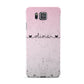 Personalised Faux Glitter Marble Name Samsung Galaxy Alpha Case