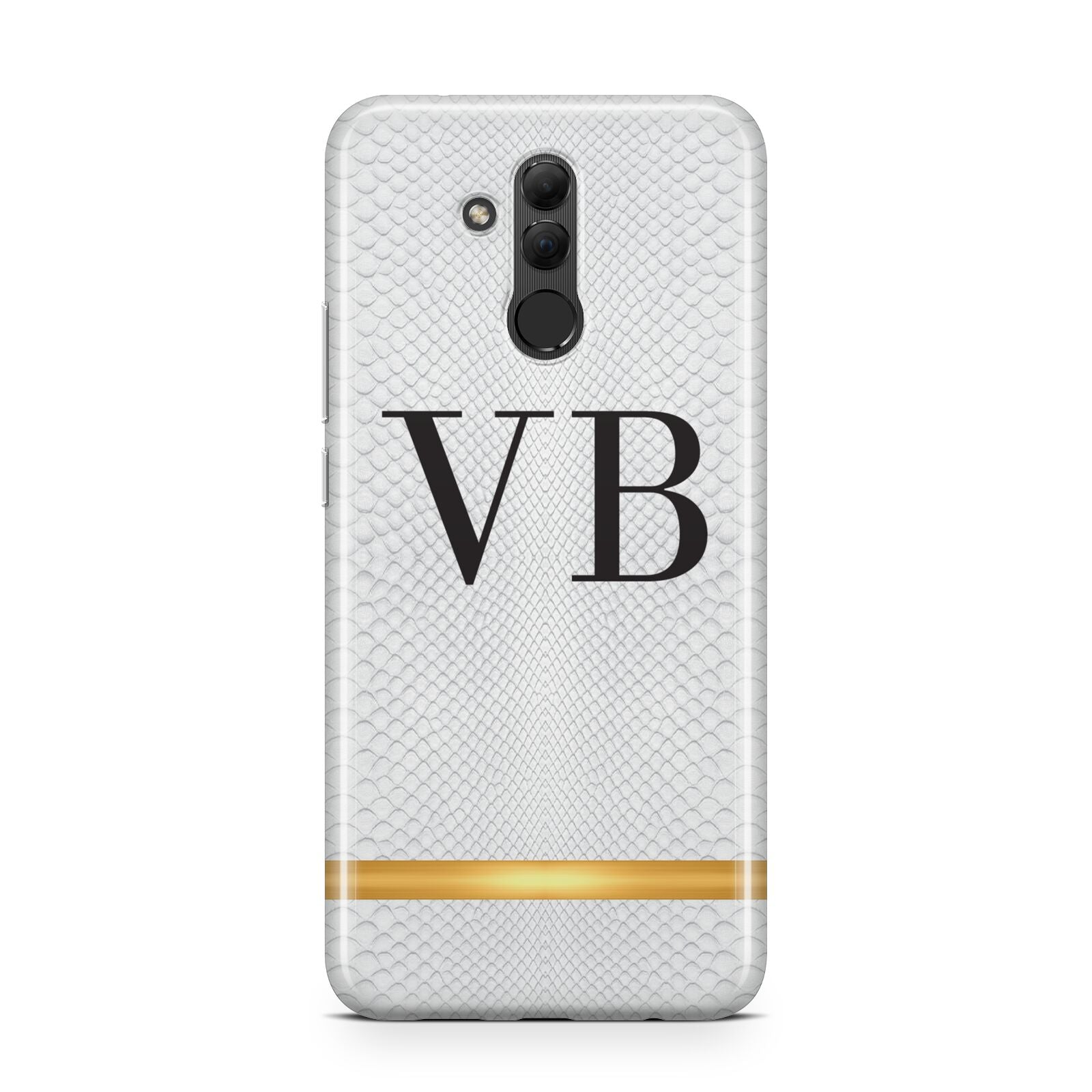 Personalised Faux Snakeskin Initials Huawei Mate 20 Lite