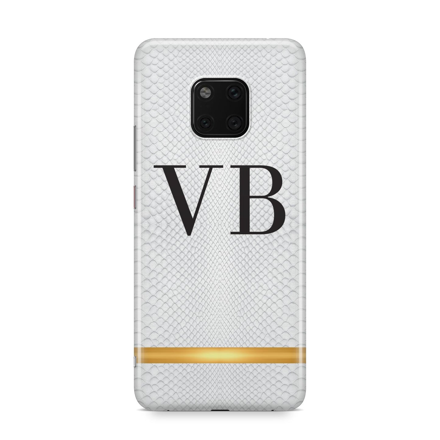 Personalised Faux Snakeskin Initials Huawei Mate 20 Pro Phone Case