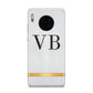 Personalised Faux Snakeskin Initials Huawei Mate 30