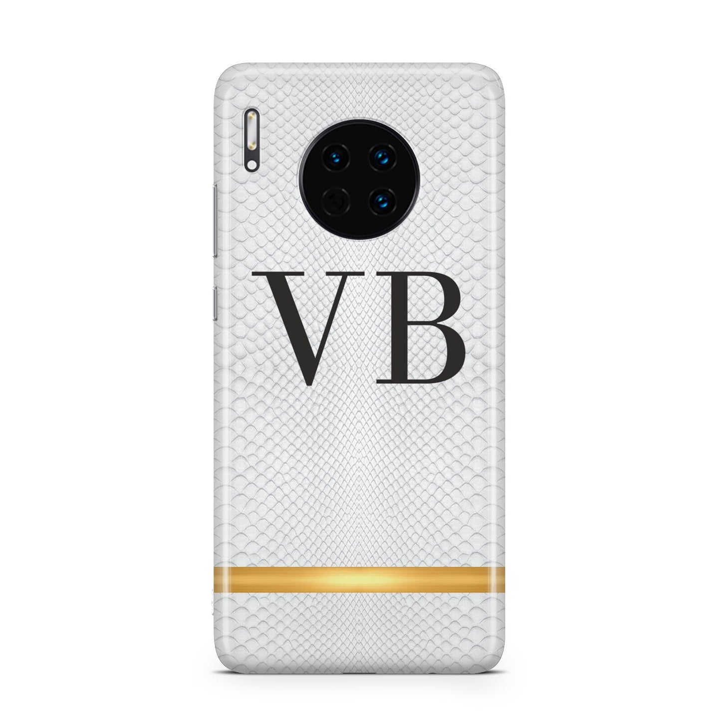 Personalised Faux Snakeskin Initials Huawei Mate 30