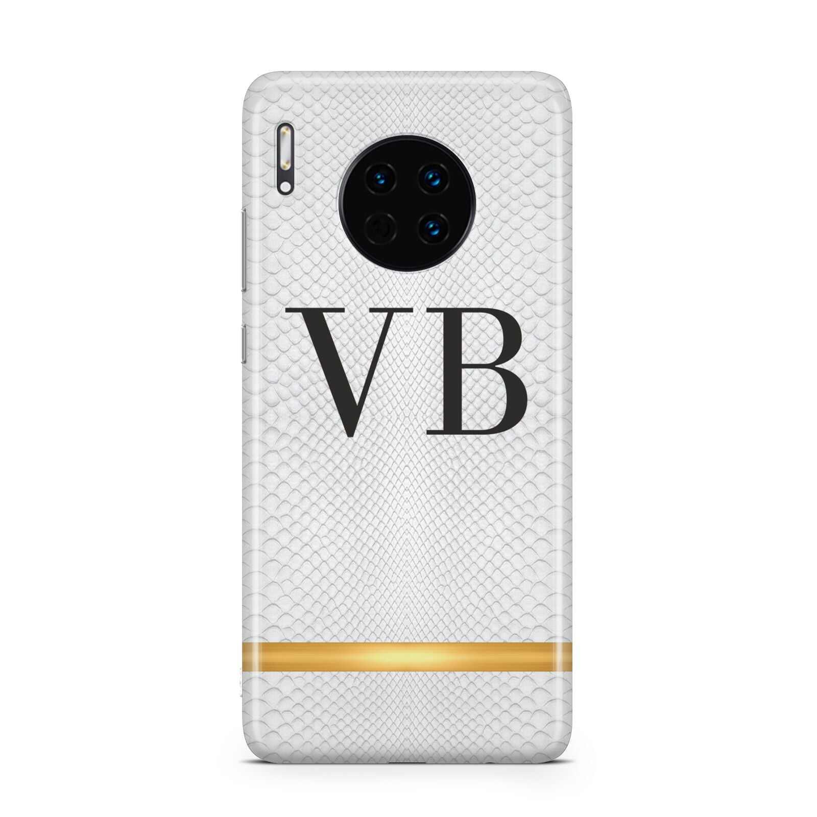Personalised Faux Snakeskin Initials Huawei Mate 30