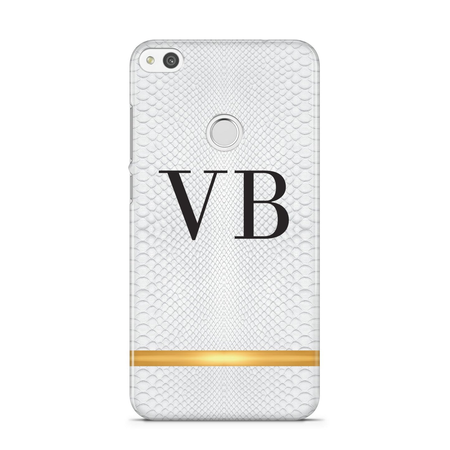Personalised Faux Snakeskin Initials Huawei P8 Lite Case