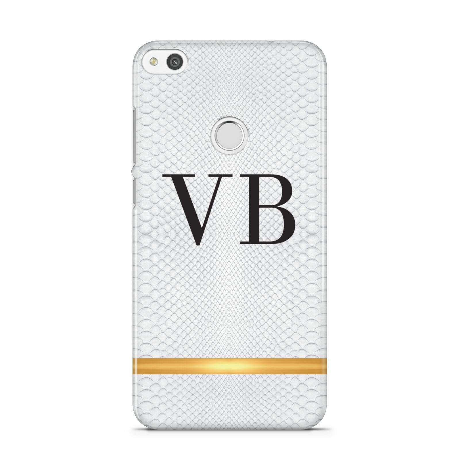 Personalised Faux Snakeskin Initials Huawei P8 Lite Case