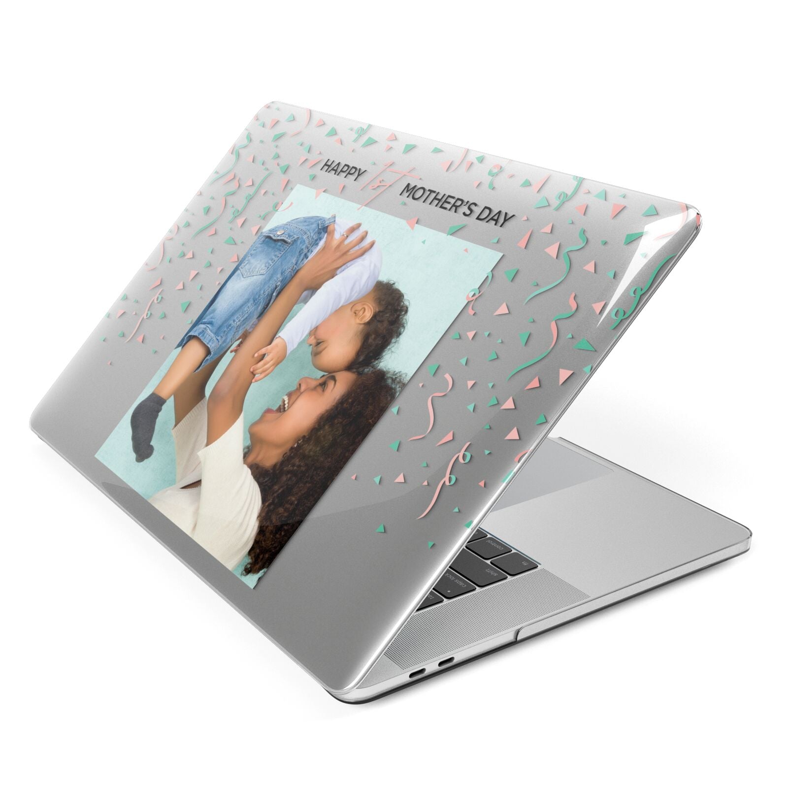 Personalised First Mothers Day Apple MacBook Case Side View