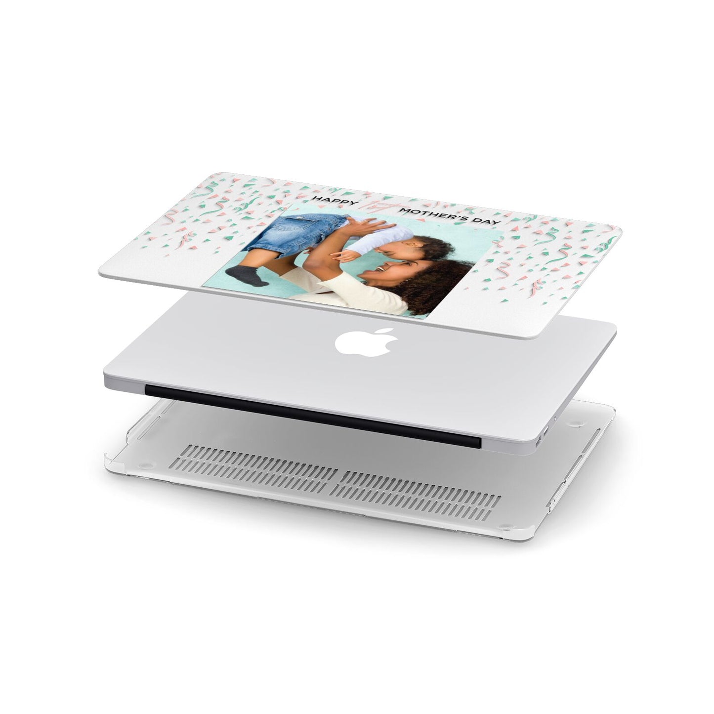 Personalised First Mothers Day Apple MacBook Case in Detail