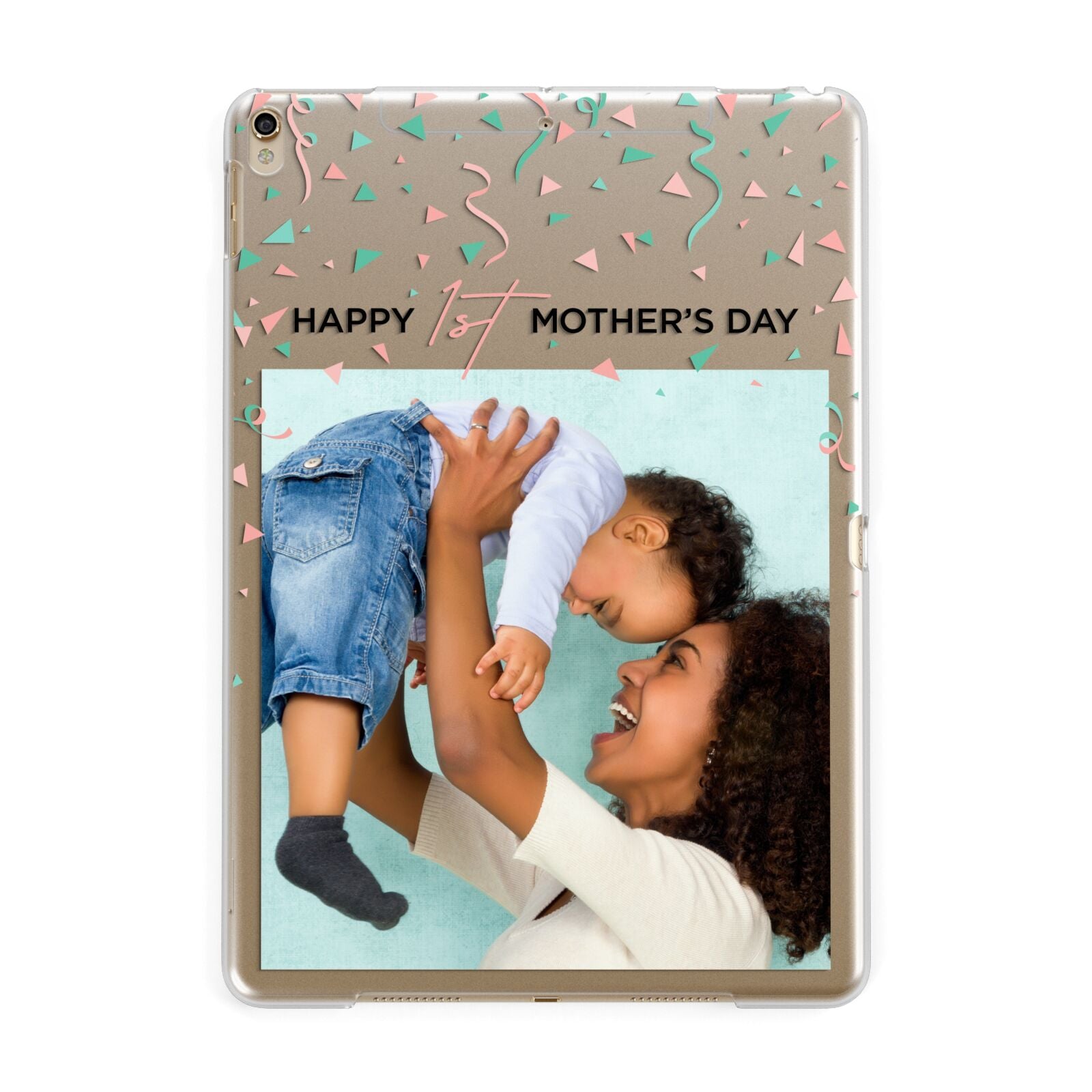 Personalised First Mothers Day Apple iPad Gold Case