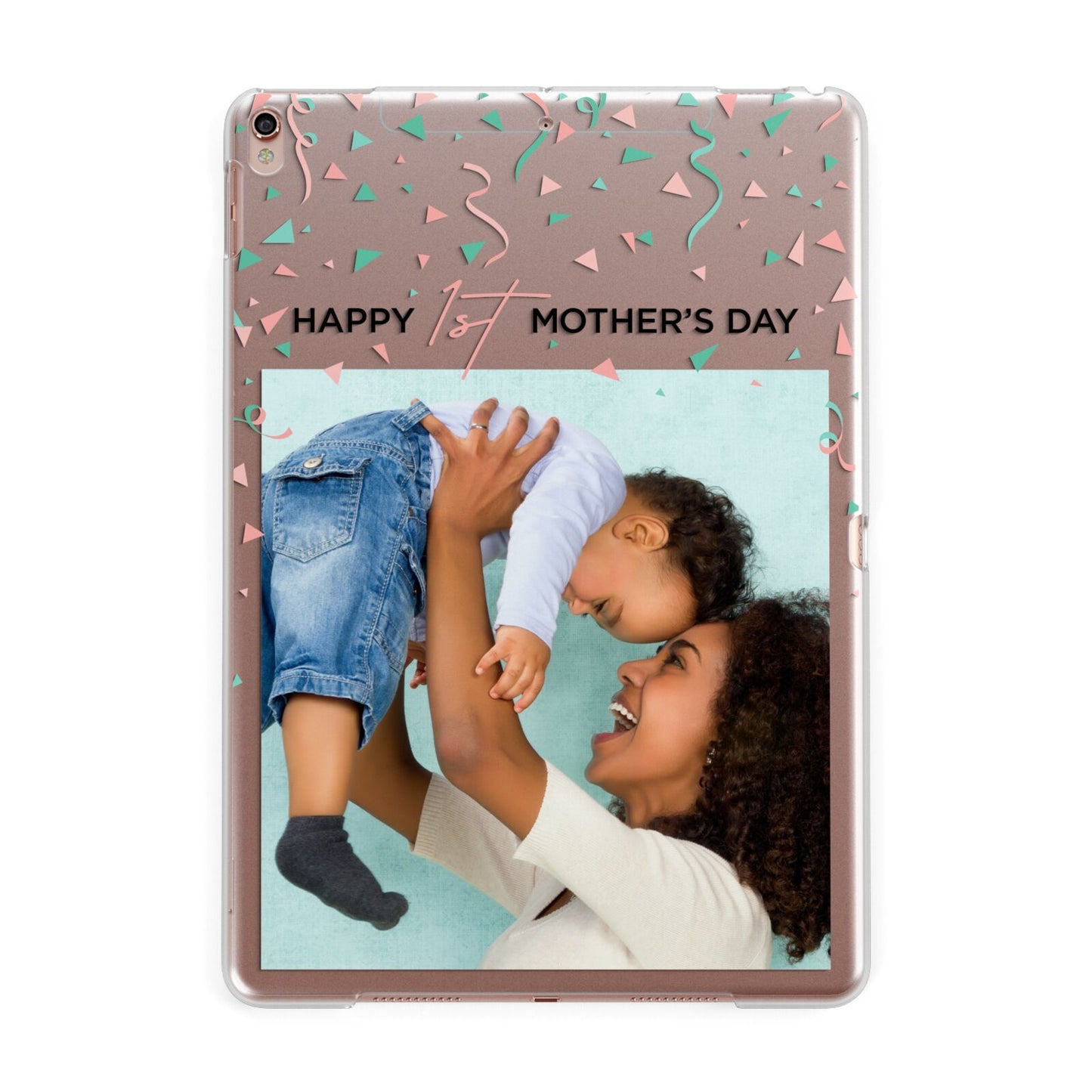 Personalised First Mothers Day Apple iPad Rose Gold Case