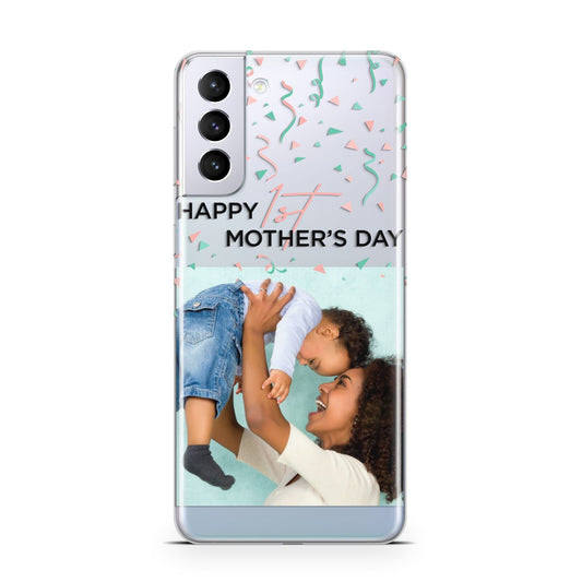 Personalised First Mothers Day Samsung S21 Plus Phone Case