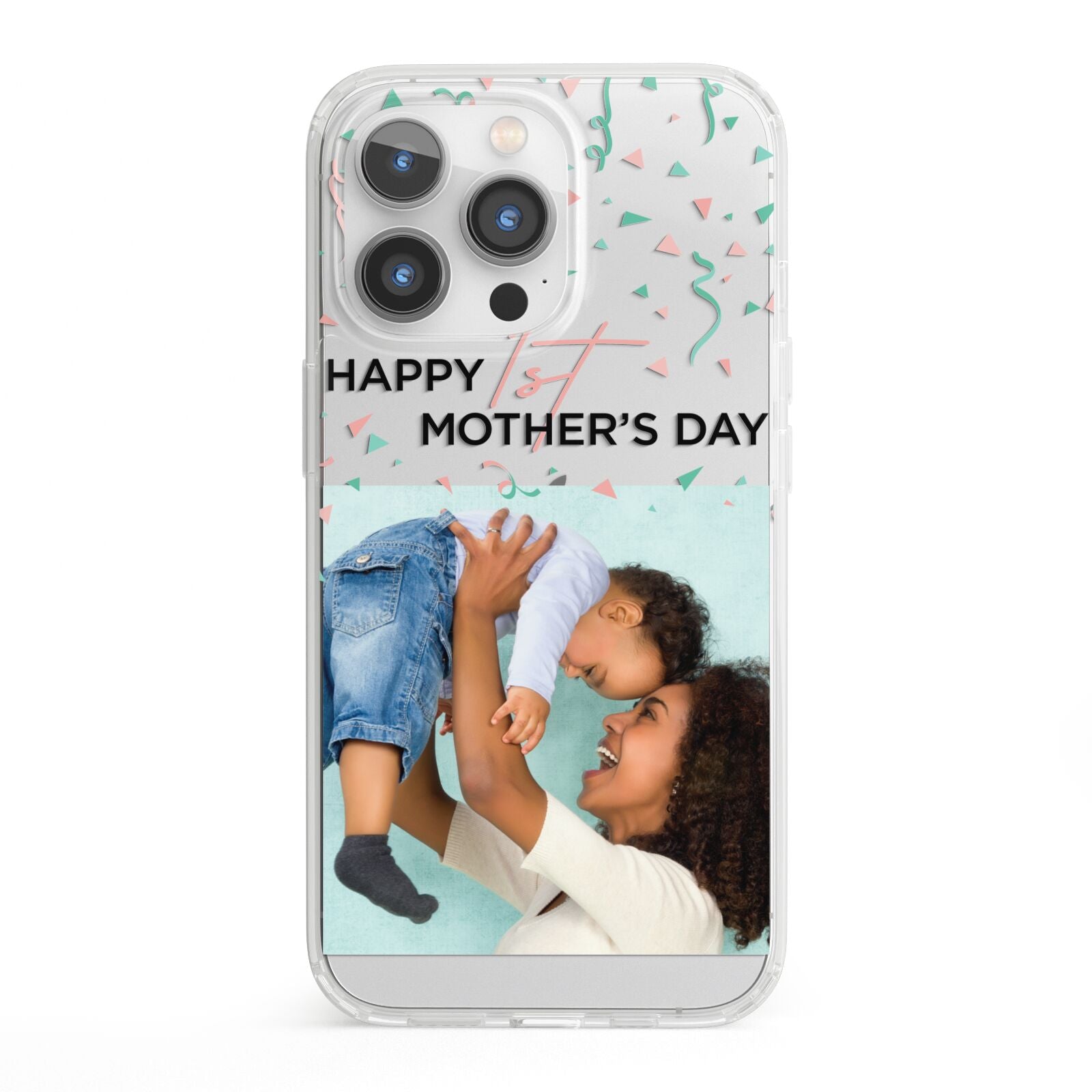 Personalised First Mothers Day iPhone 13 Pro Clear Bumper Case