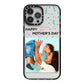 Personalised First Mothers Day iPhone 13 Pro Max Black Impact Case on Silver phone