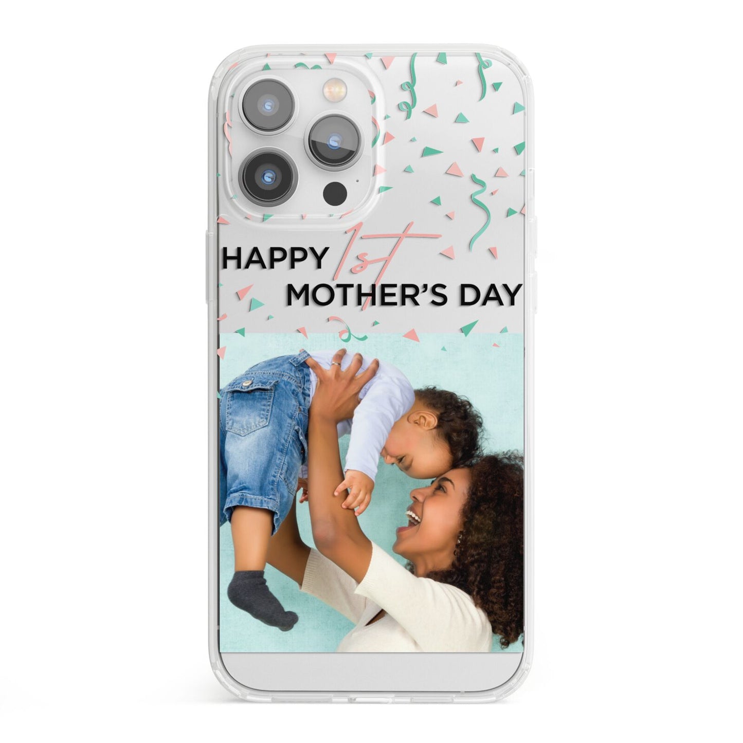 Personalised First Mothers Day iPhone 13 Pro Max Clear Bumper Case