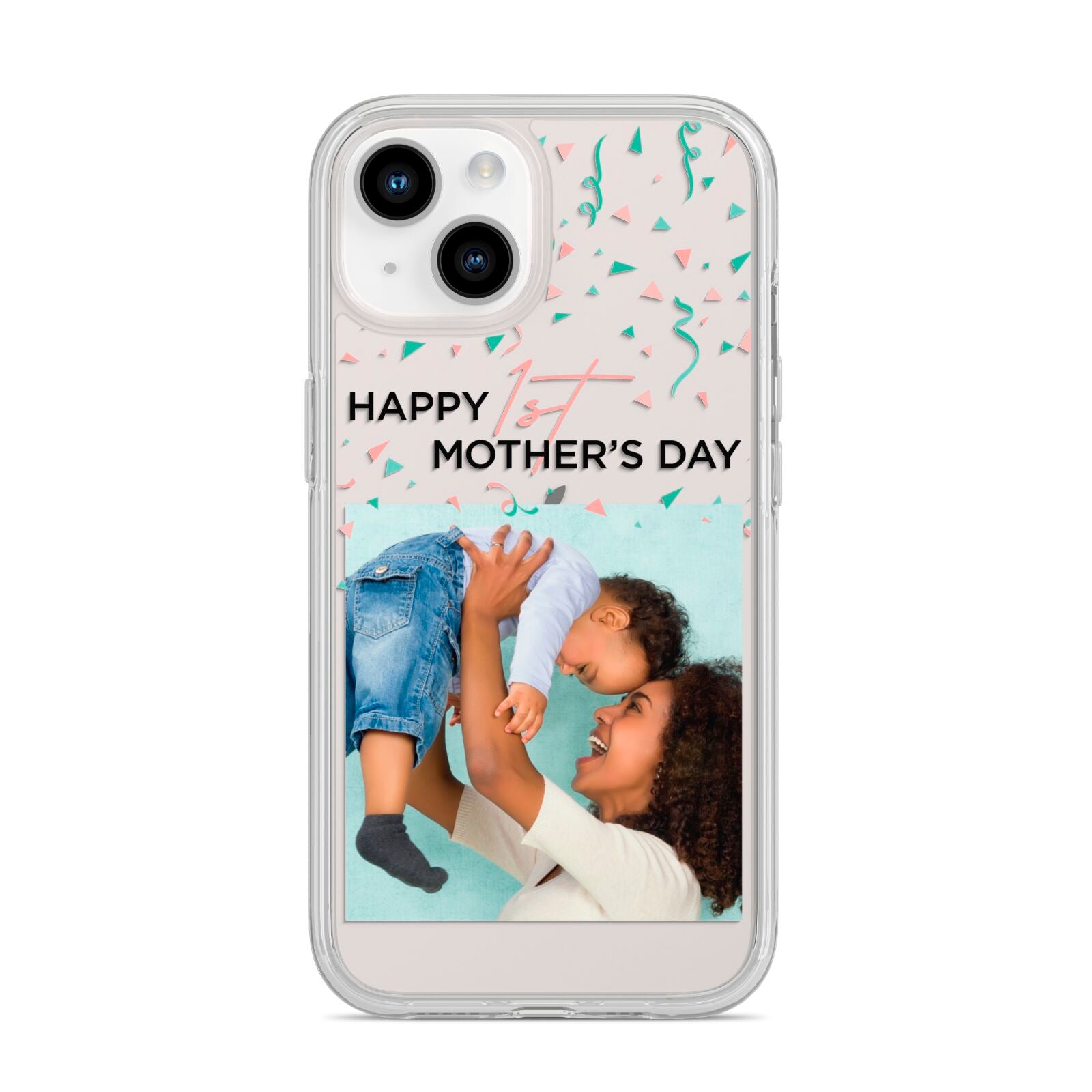 Personalised First Mothers Day iPhone 14 Clear Tough Case Starlight
