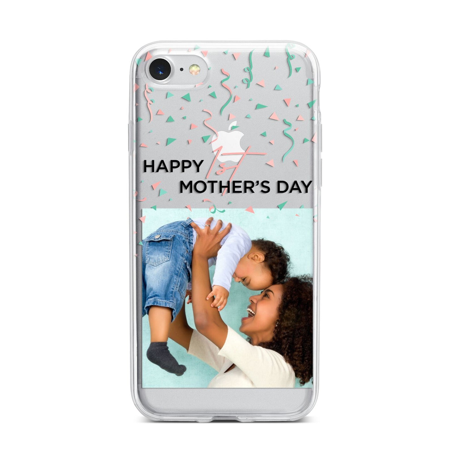 Personalised First Mothers Day iPhone 7 Bumper Case on Silver iPhone