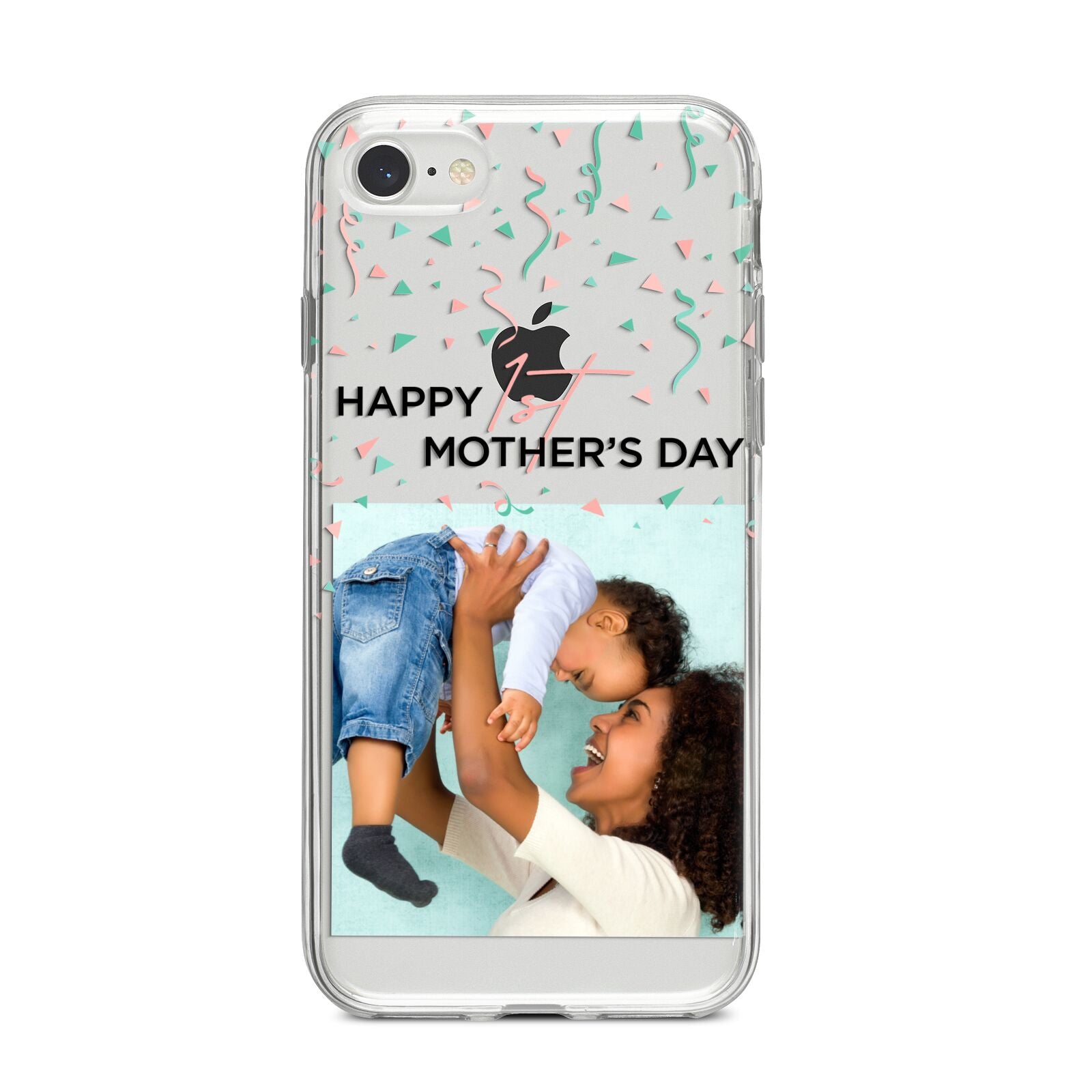 Personalised First Mothers Day iPhone 8 Bumper Case on Silver iPhone