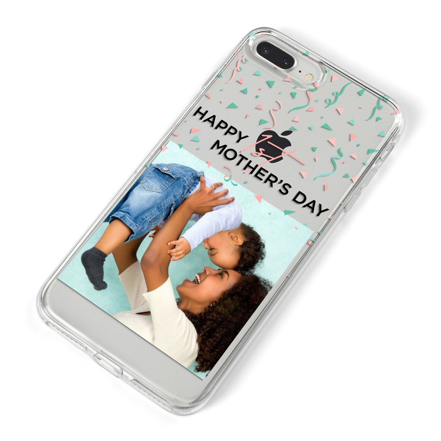 Personalised First Mothers Day iPhone 8 Plus Bumper Case on Silver iPhone Alternative Image
