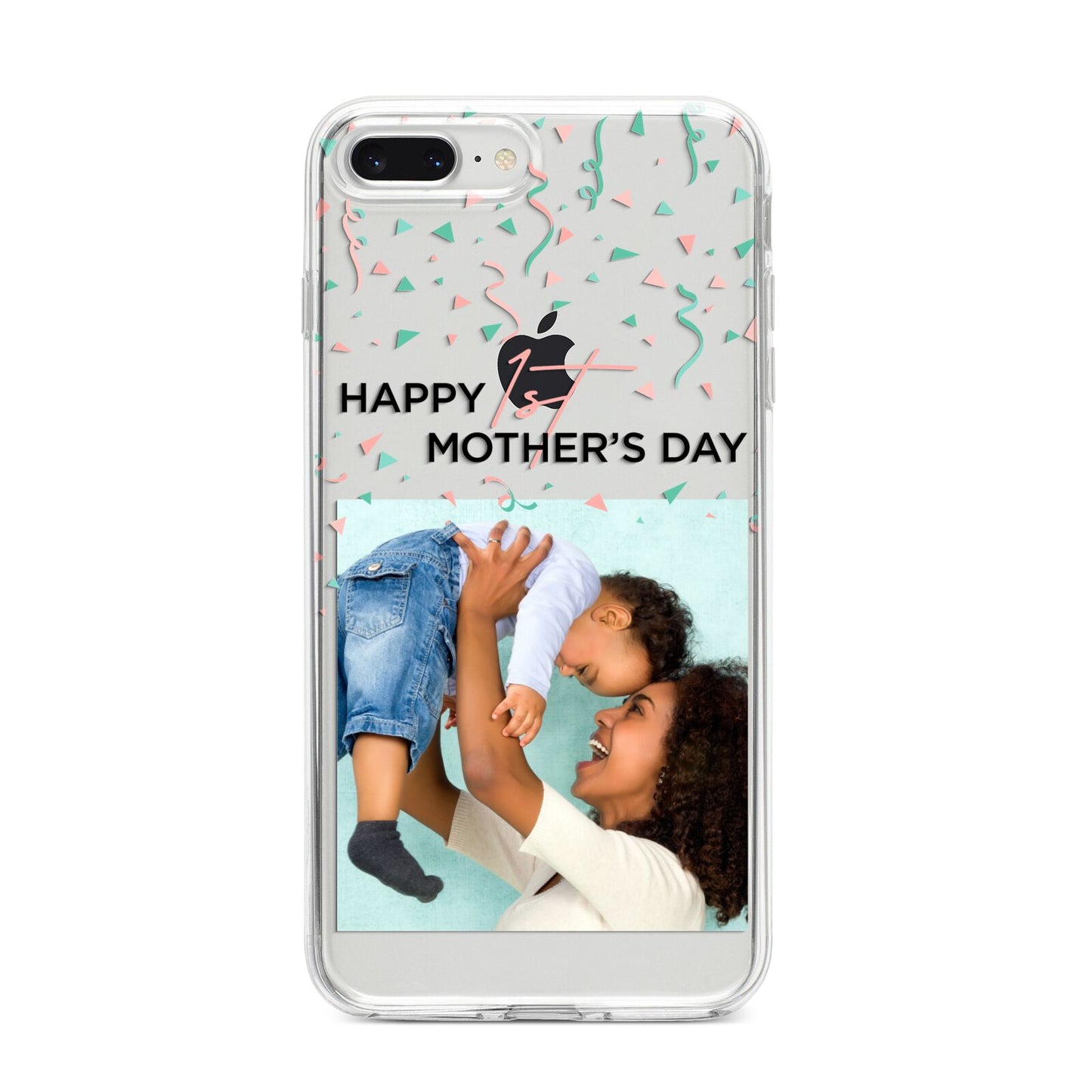 Personalised First Mothers Day iPhone 8 Plus Bumper Case on Silver iPhone