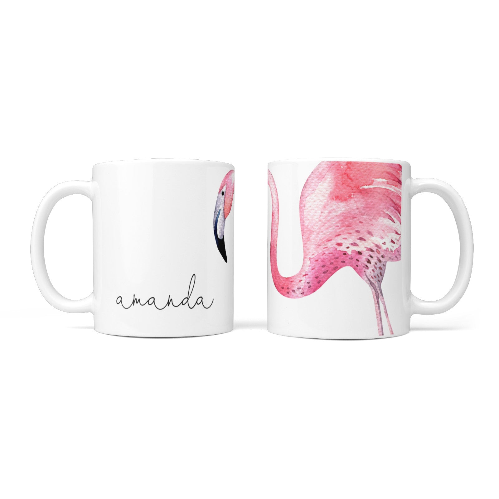Personalised Flamingo 10oz Mug Alternative Image 3