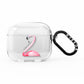 Personalised Flamingo AirPods Clear Case 3rd Gen