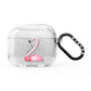 Personalised Flamingo AirPods Glitter Case 3rd Gen