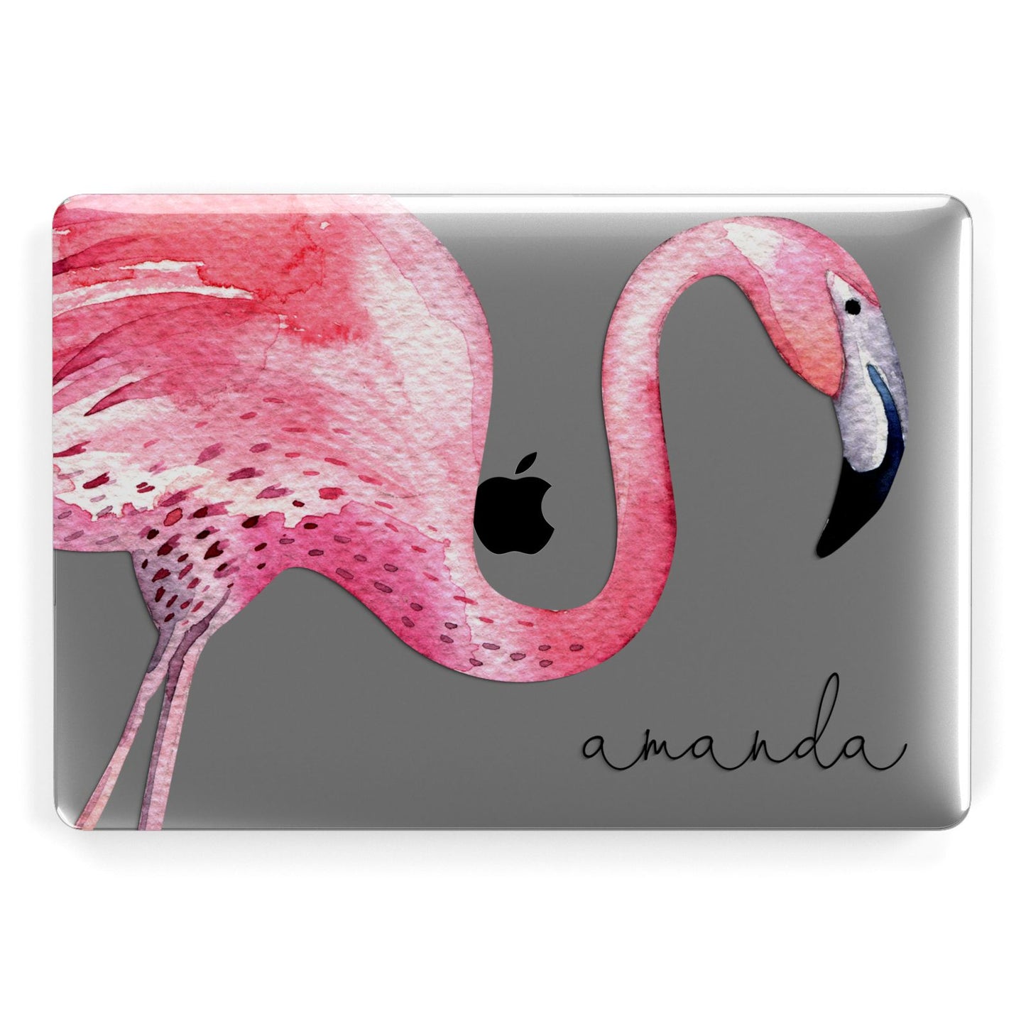Personalised Flamingo Apple MacBook Case