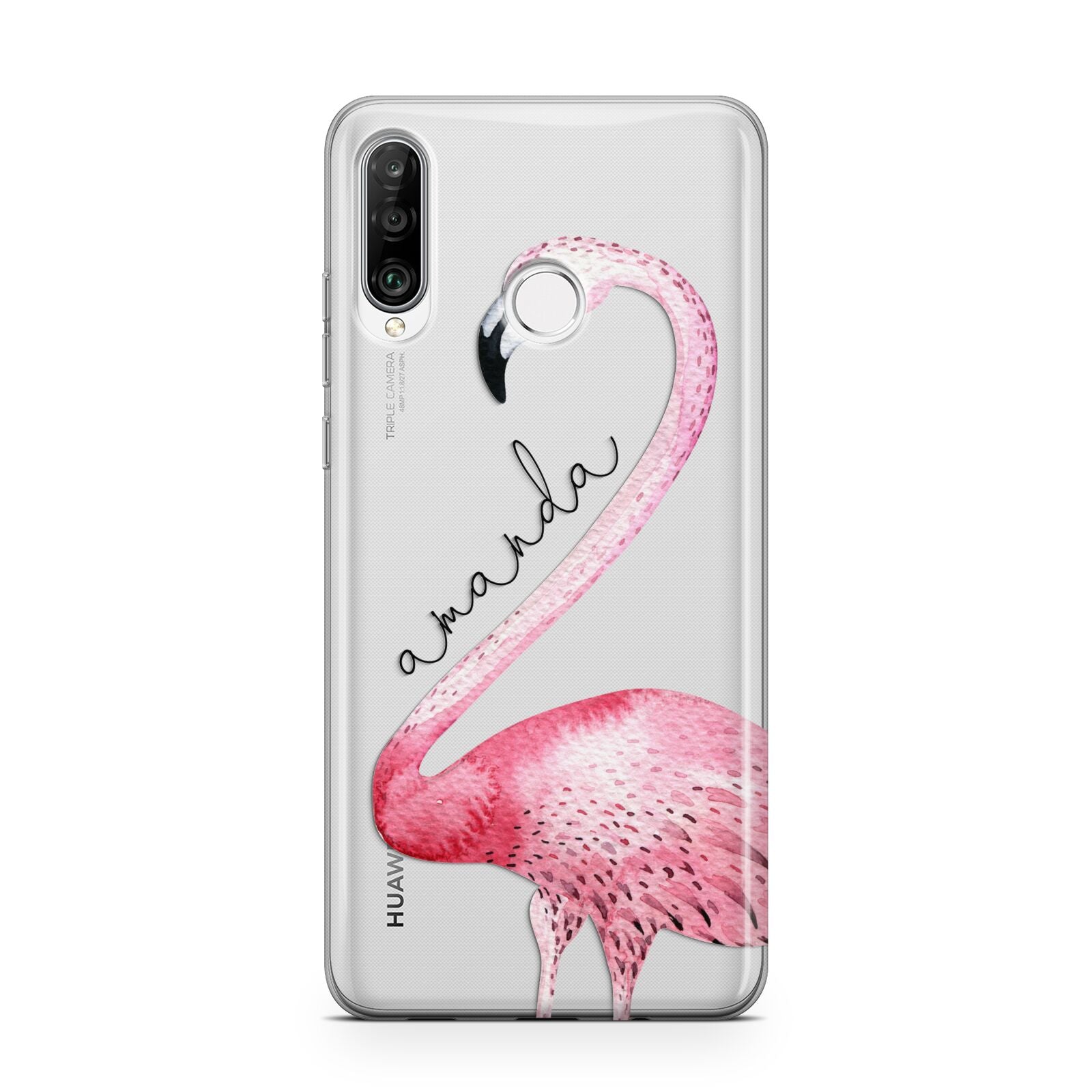 Personalised Flamingo Huawei P30 Lite Phone Case