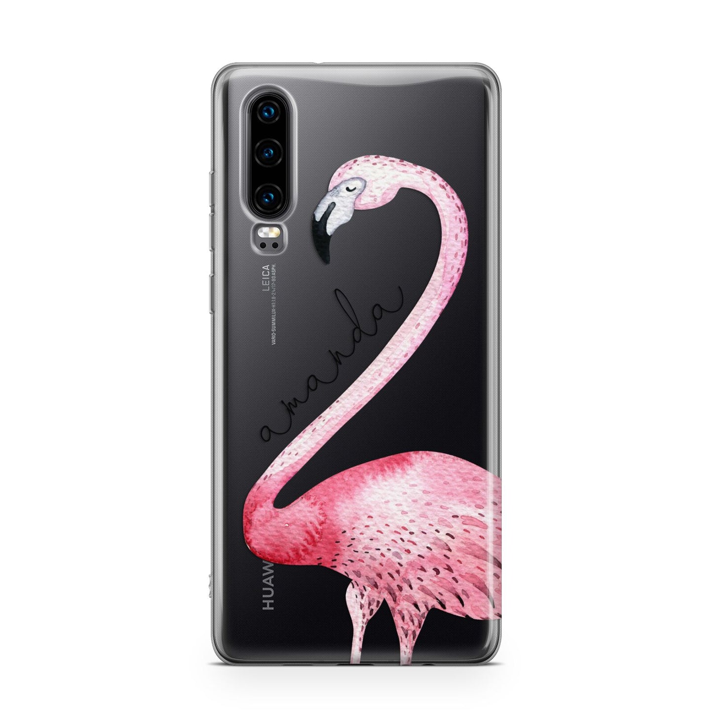 Personalised Flamingo Huawei P30 Phone Case