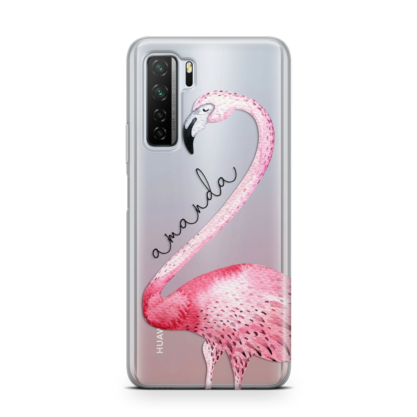 Personalised Flamingo Huawei P40 Lite 5G Phone Case