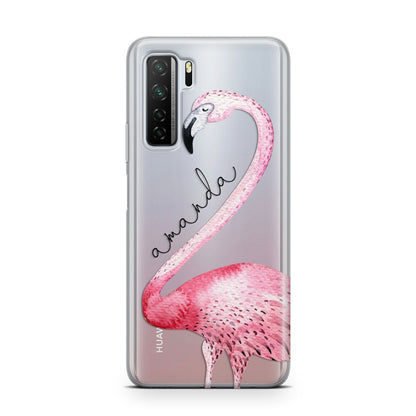 Personalised Flamingo Huawei P40 Lite 5G Phone Case