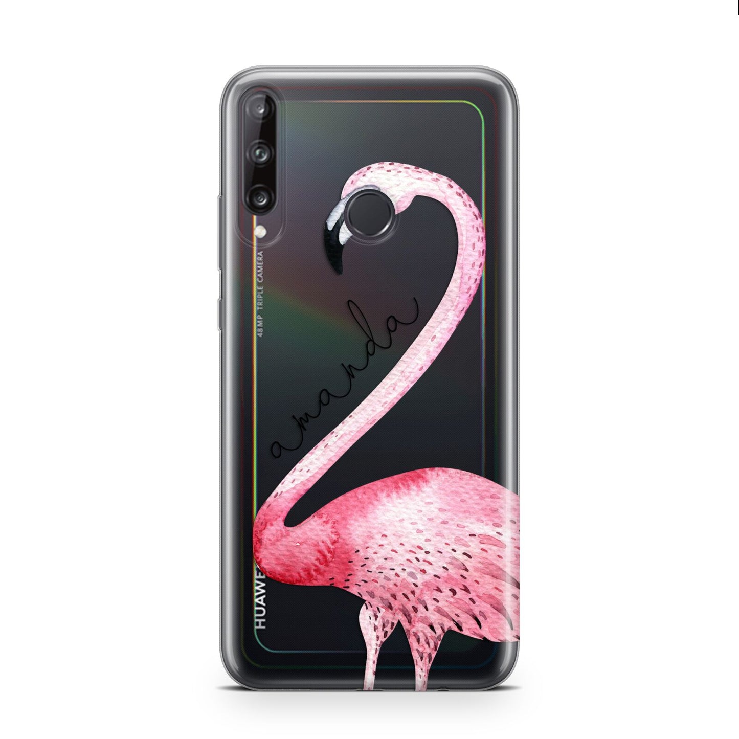 Personalised Flamingo Huawei P40 Lite E Phone Case