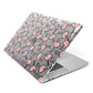Personalised Flamingo Initials Clear Apple MacBook Case Side View