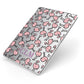 Personalised Flamingo Initials Clear Apple iPad Case on Silver iPad Side View