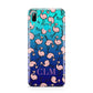 Personalised Flamingo Initials Clear Huawei P Smart 2019 Case