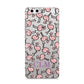 Personalised Flamingo Initials Clear Huawei P10 Phone Case