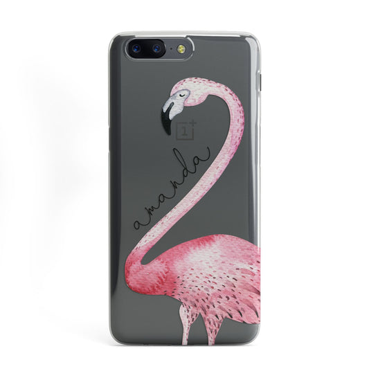Personalised Flamingo OnePlus Case
