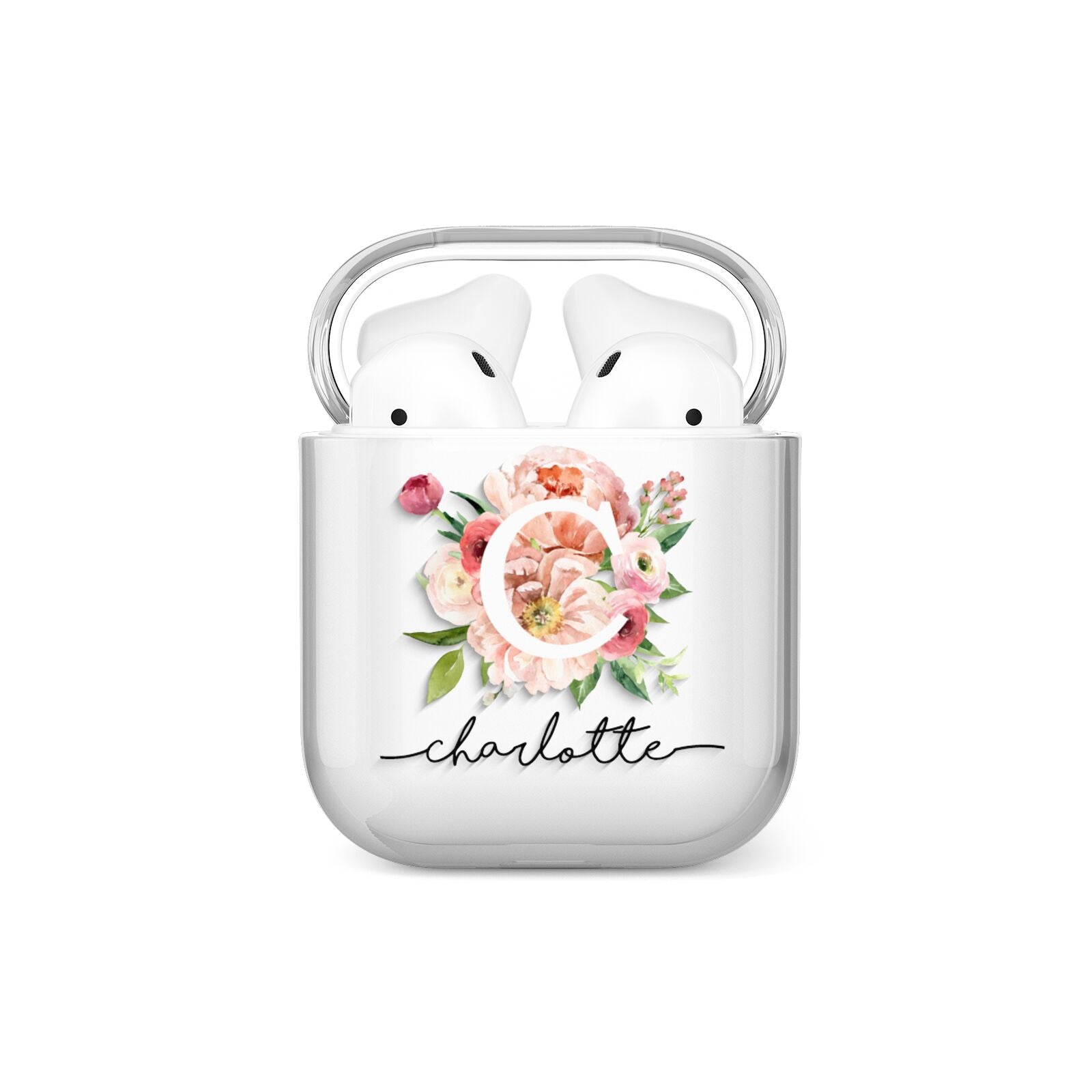 Personalised Floral AirPods Case