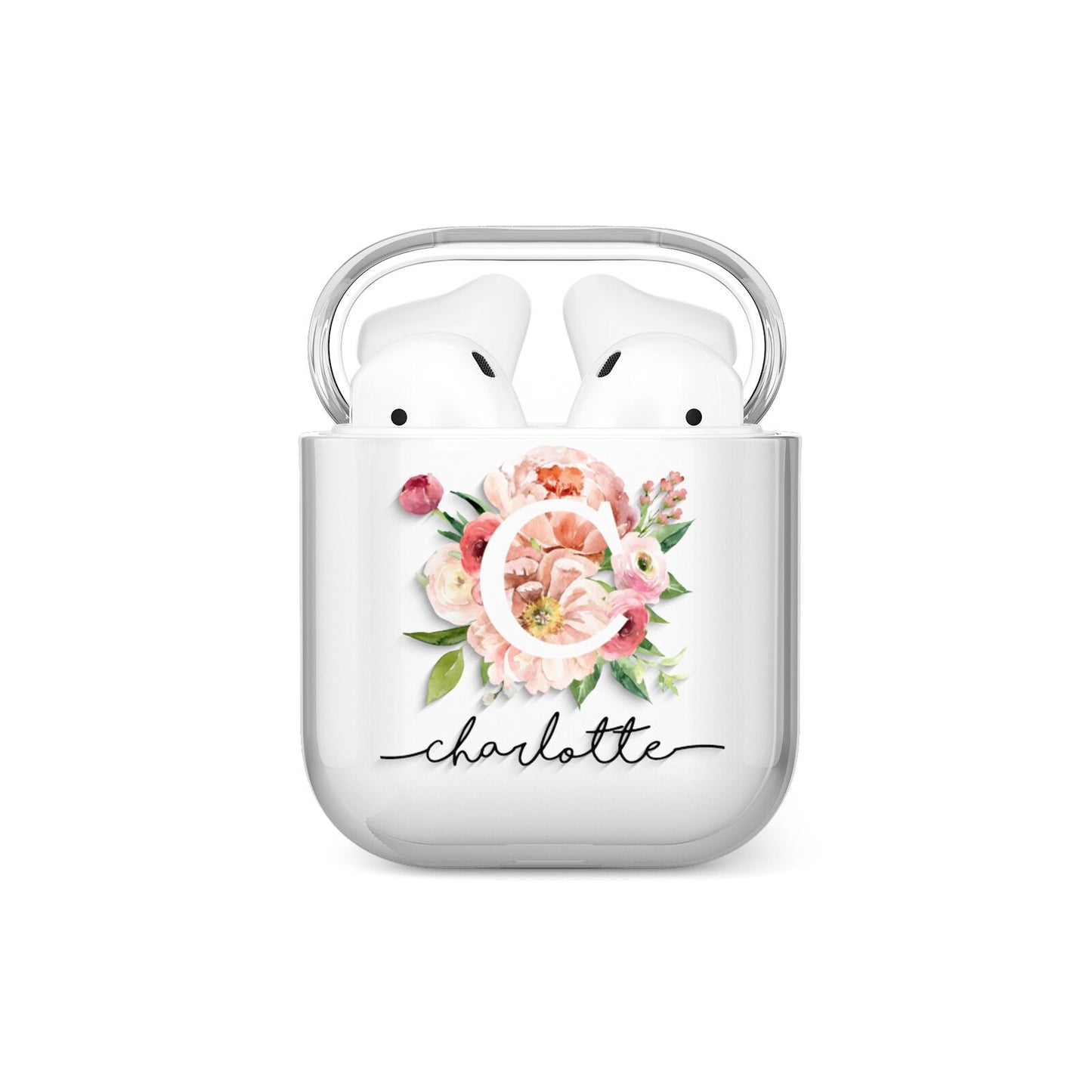 Personalised Floral AirPods Case