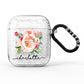 Personalised Floral AirPods Glitter Case