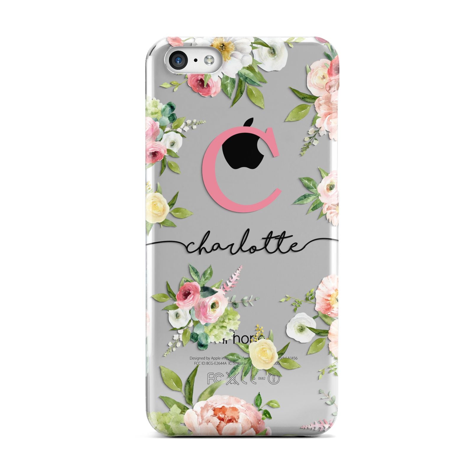 Personalised Floral Apple iPhone 5c Case