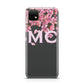 Personalised Floral Blossom Black Pink Huawei Enjoy 20 Phone Case