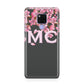 Personalised Floral Blossom Black Pink Huawei Mate 20X Phone Case