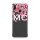 Personalised Floral Blossom Black Pink Huawei Nova 3 Phone Case