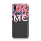 Personalised Floral Blossom Black Pink Huawei P Smart Z
