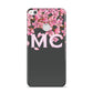 Personalised Floral Blossom Black Pink Huawei P8 Lite Case