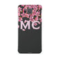 Personalised Floral Blossom Black Pink Samsung Galaxy Alpha Case