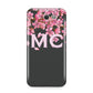 Personalised Floral Blossom Black Pink Samsung Galaxy J7 2017 Case