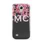 Personalised Floral Blossom Black Pink Samsung Galaxy S4 Mini Case