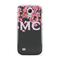 Personalised Floral Blossom Black Pink Samsung Galaxy S4 Mini Case