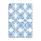 Personalised Floral Greek Tiles Apple iPad Gold Case