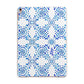 Personalised Floral Greek Tiles Apple iPad Rose Gold Case